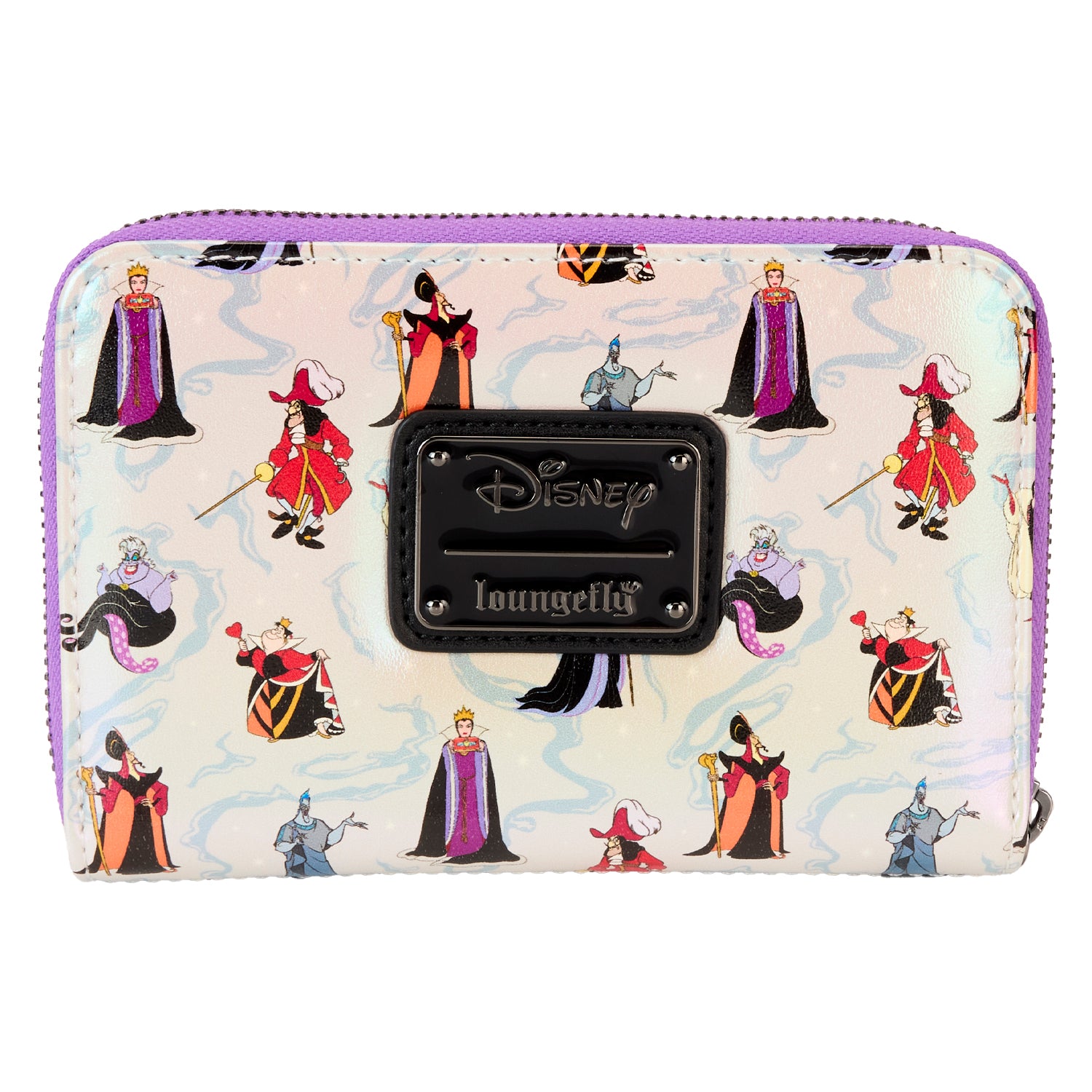 LF DISNEY VILLAINS IRIDESCENT ZIP AROUND WALLET 3