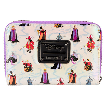 LF DISNEY VILLAINS IRIDESCENT ZIP AROUND WALLET