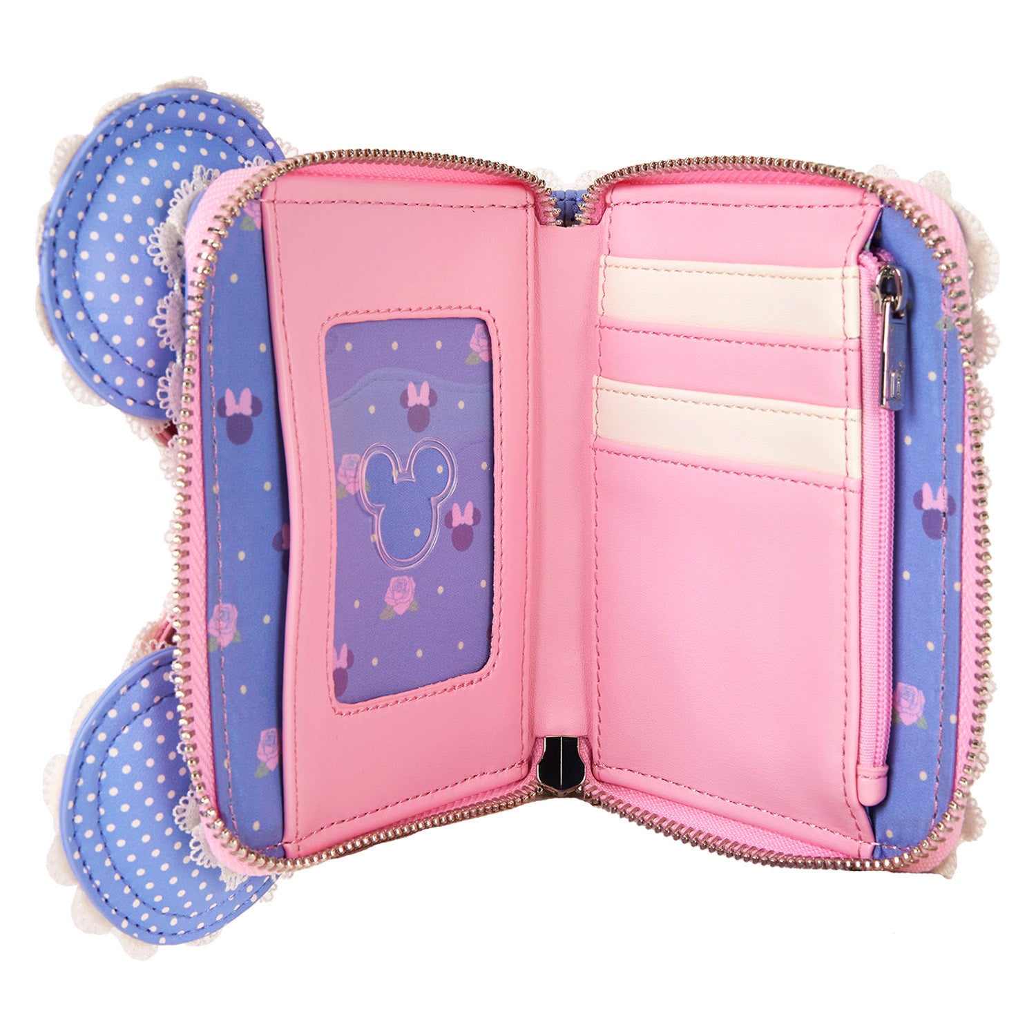 Disney Minnie Floral Lace Ears Wallet 5
