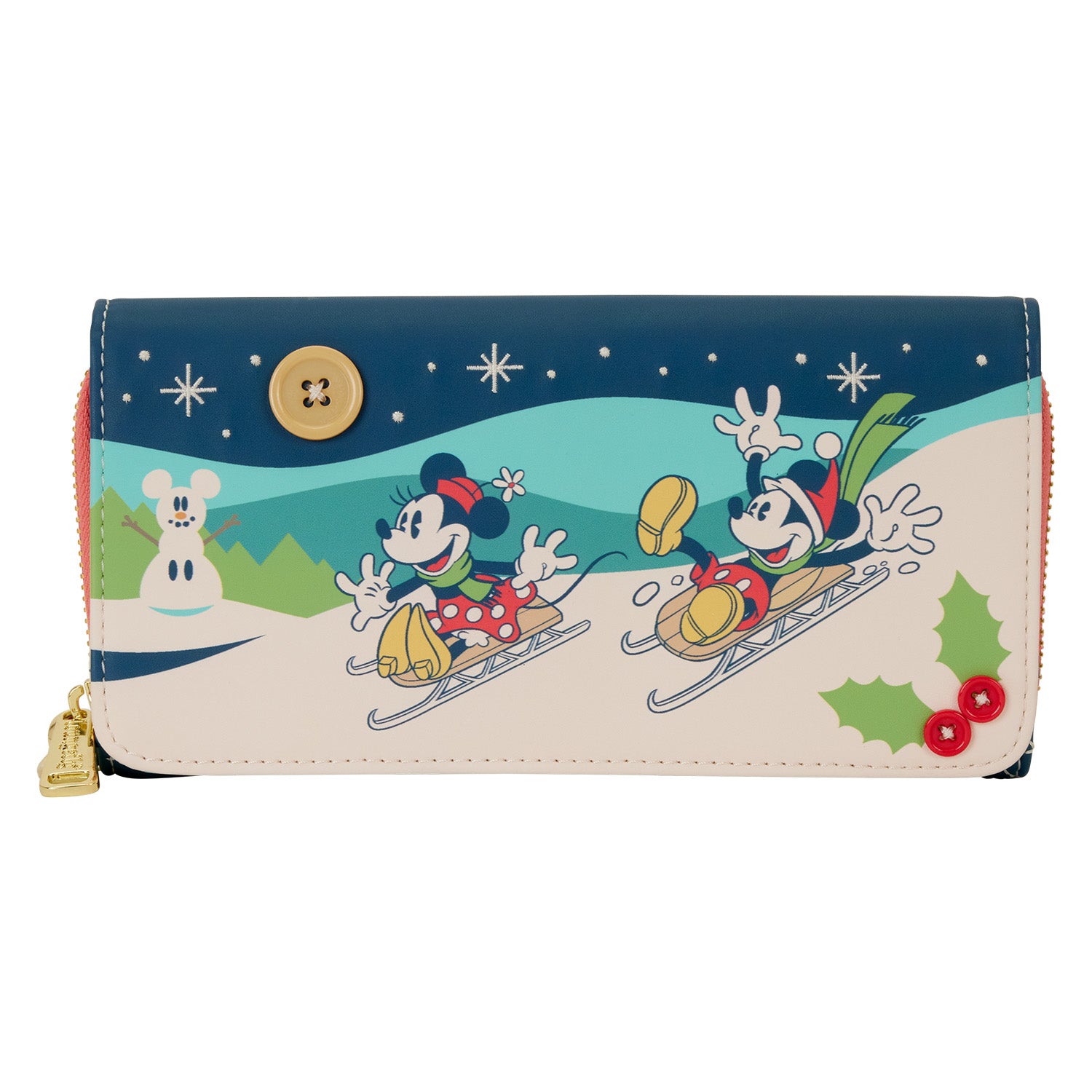 Mickey & Minnie Holiday Wristlet Wallet