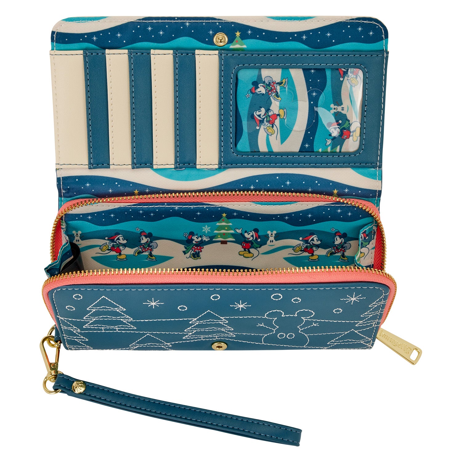 Mickey & Minnie Holiday Wristlet Wallet 4