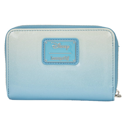 Frozen Princess Elsa Glitter Sequin Zip Around Wallet