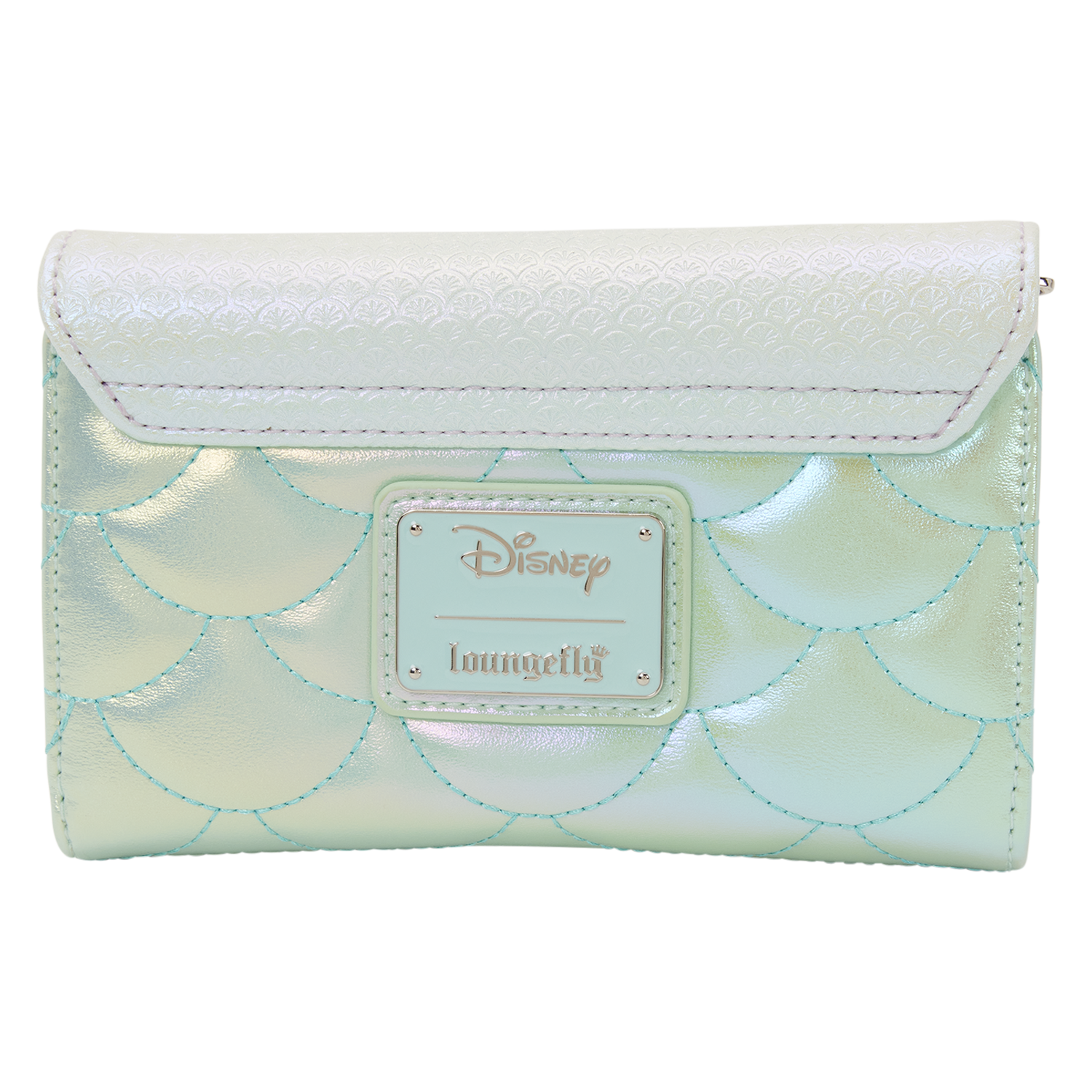 The Little Mermaid Iridescent Pearl Flap Wallet