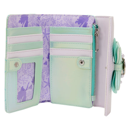 The Little Mermaid Iridescent Pearl Flap Wallet
