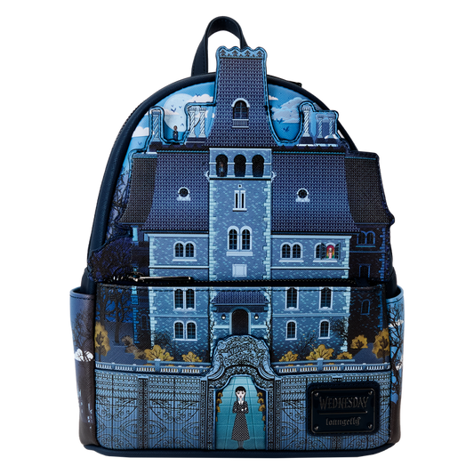 Wednesday Nevermore Academy Castle Glow Mini Backpack