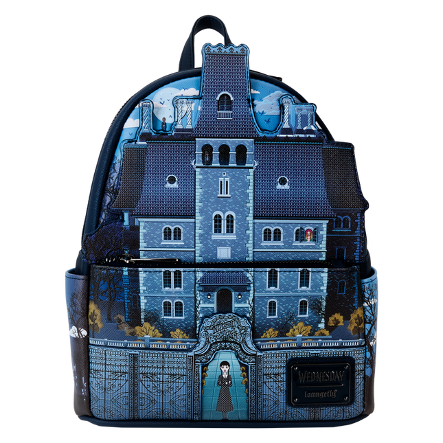 Wednesday Nevermore Academy Castle Glow Mini Backpack