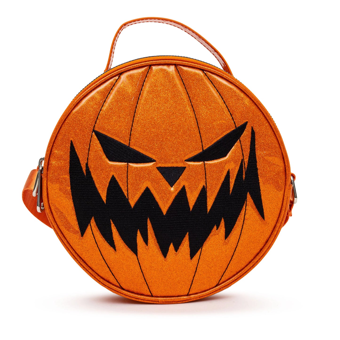 NBC Pumpkin King Face and Jack Expression Glitter Crossbody