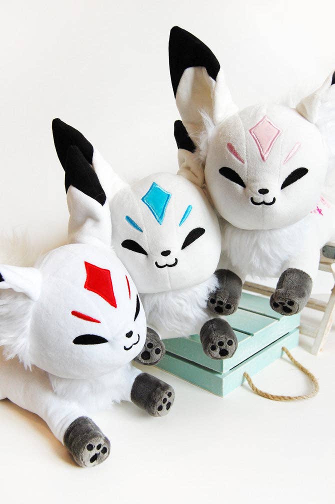 Blue Ice Queenie Fox Plush 3