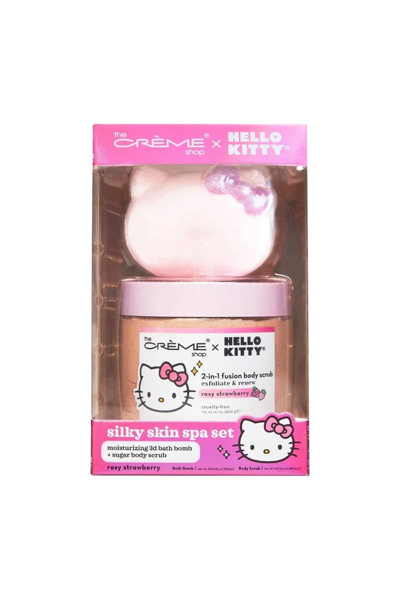 Rosy Strawberry Hello Kitty Silky Spa Set