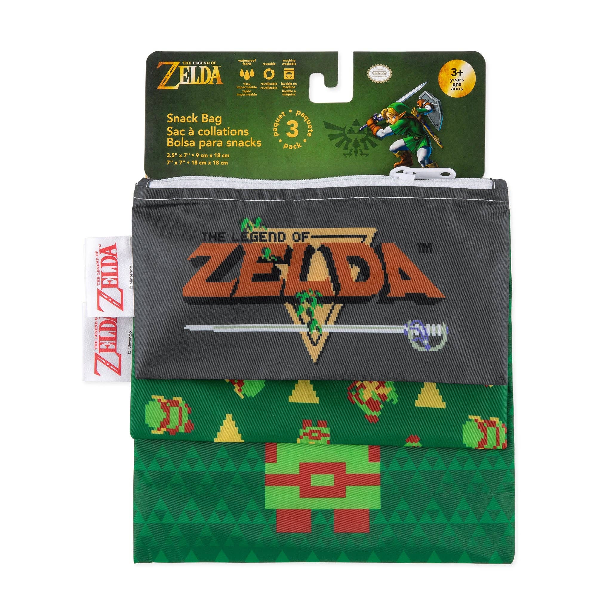 Reusable Snack Bag, 3-Pack: The Legend of Zelda™ 16