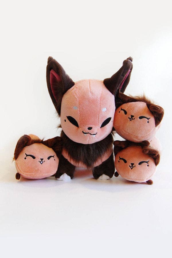 Floral Frolic Dawnsing Fox Kitsune Plush 9