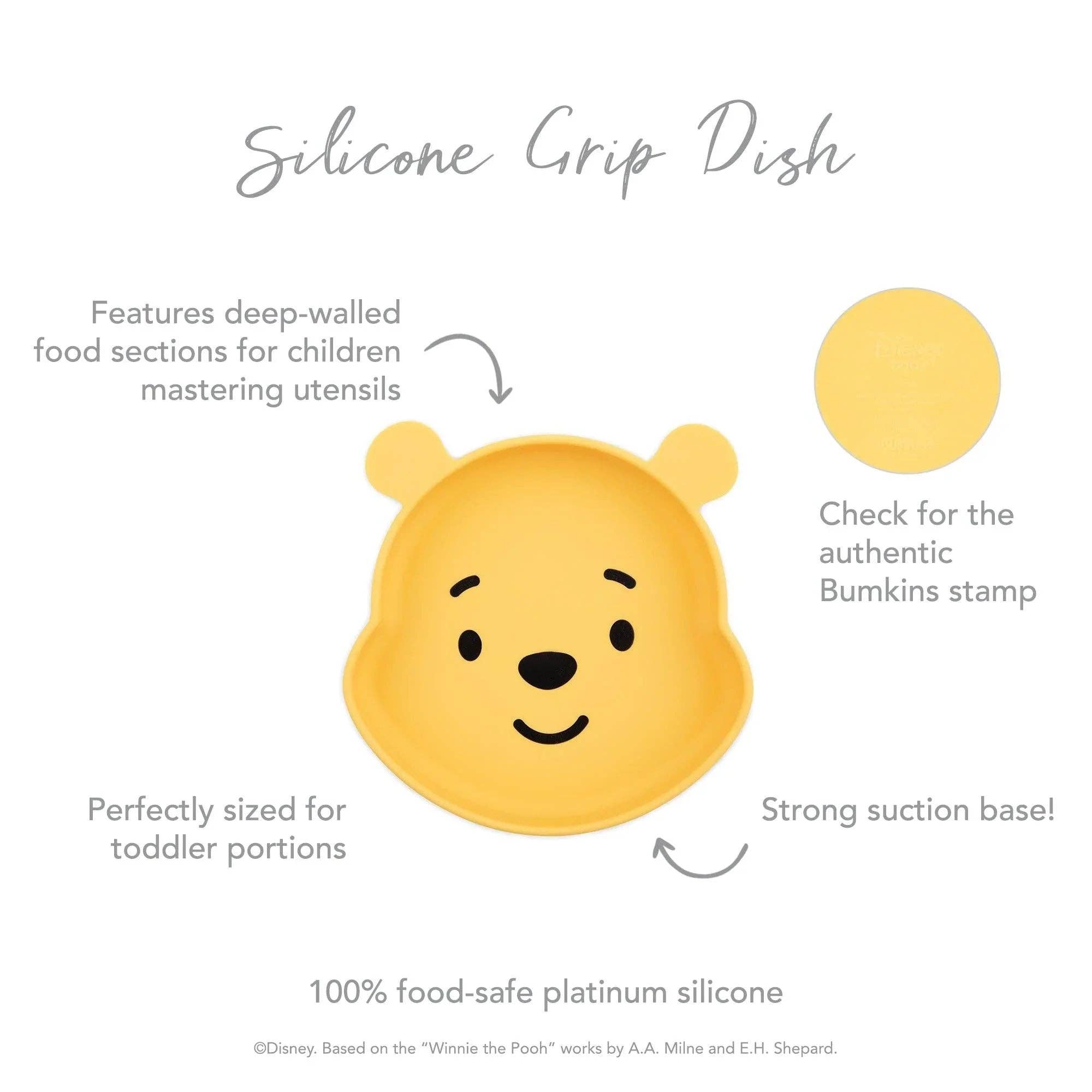 Silicone Grip Dish: Winnie The Pooh 15