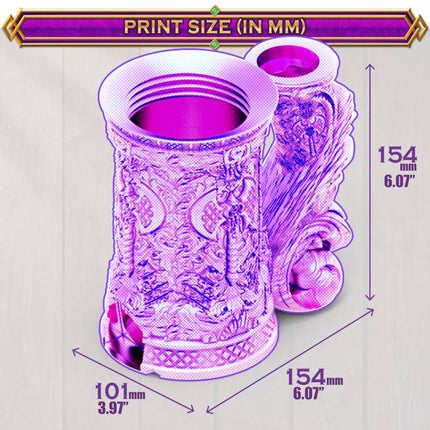 Wizard 12oz Dice Tower Tankard | TTRPG, D&D, Daggerheart