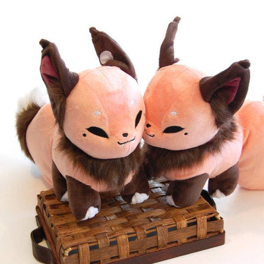 Floral Frolic Dawnsing Fox Kitsune Plush