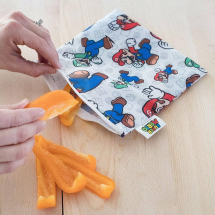 Reusable Snack Bag, Large: Super Mario™ & Luigi
