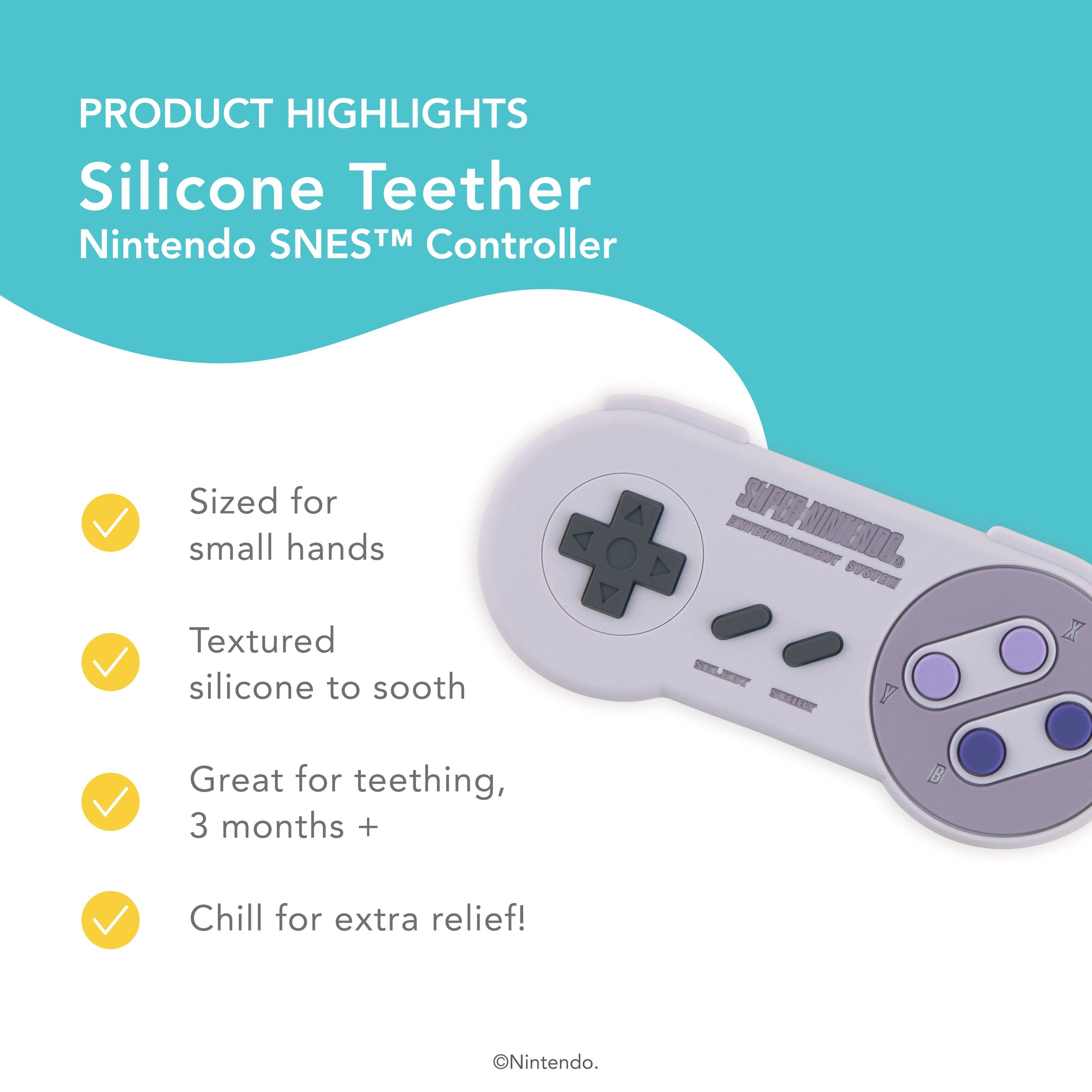 Silicone Teether: Nintendo SNES™ Controller 15