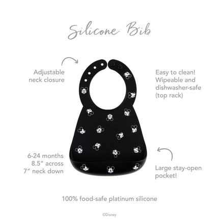 Silicone Bib: Mickey Mouse Faces
