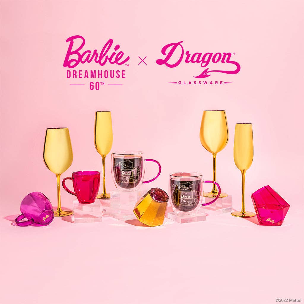 Barbie™ x Dragon Glassware® Dreamhouse™ Wine Glasses 4