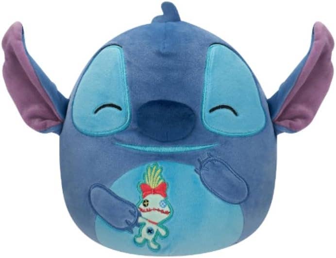 Squishmallow Disney Plush Toy 8" Stitch with Scrump