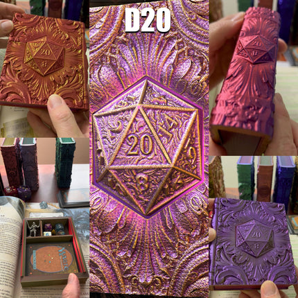 D20 Storage Tome for TTRPG, MTG, Pokemon, D&D Gaming!