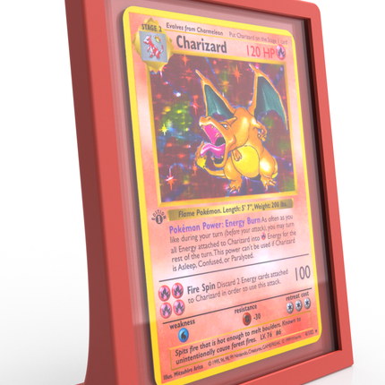 1-Card Trading Card Display Stand – Toploader Frame
