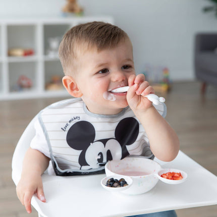 Silicone First Feeding Set: Mickey Mouse Vanilla Sprinkle