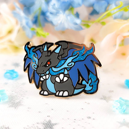 Mega Charizard X Enamel Pin
