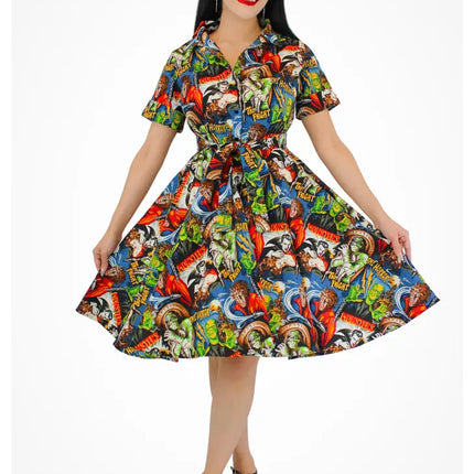 Hollywood Monsters Horror Circle Dress