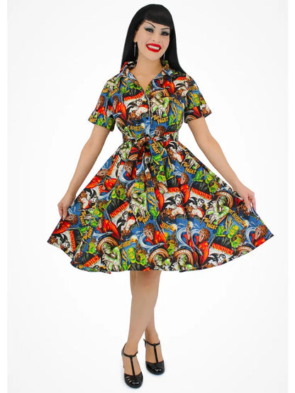 Hollywood Monsters Horror Circle Dress