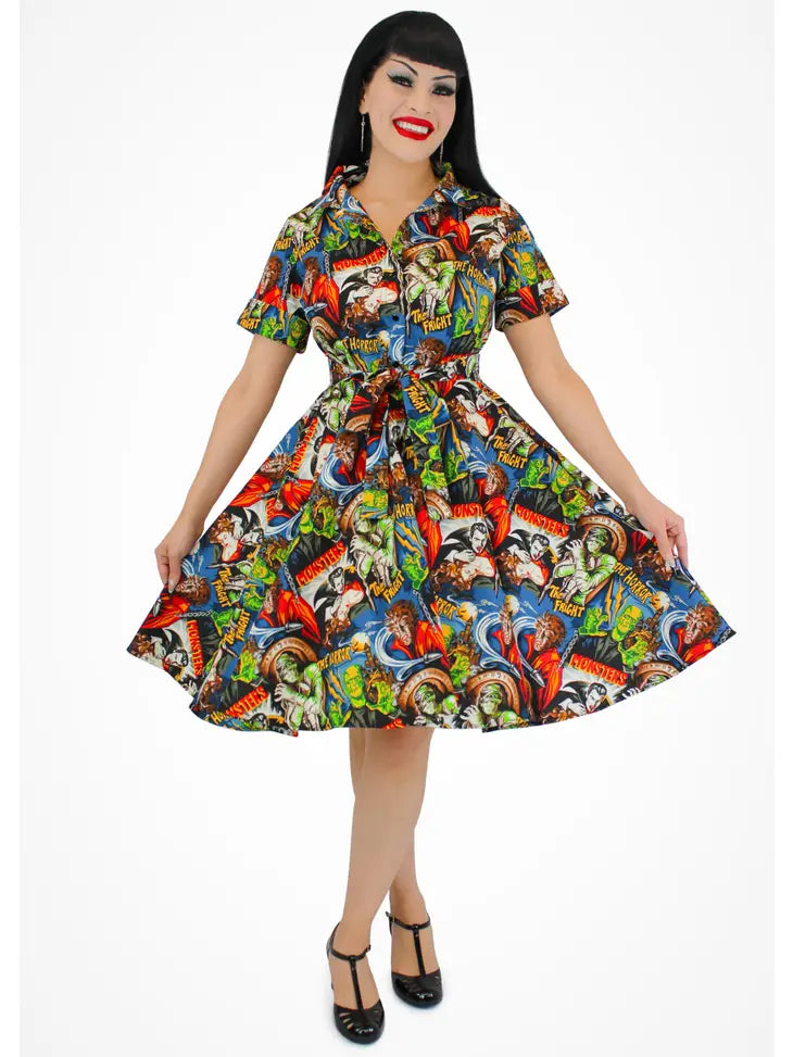 Hollywood Monsters Horror Circle Dress 3