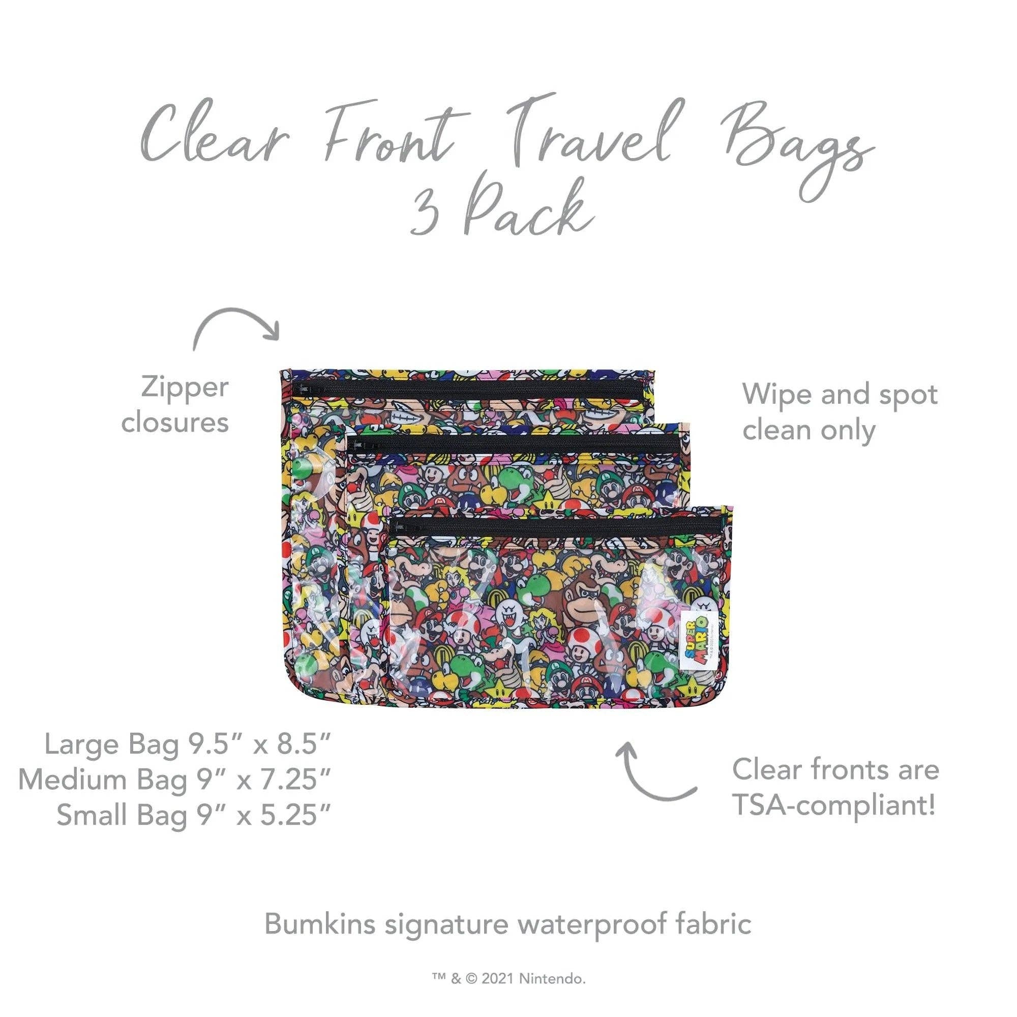 Clear Travel Bag 3-Pack: Super Mario™ Mashup 12