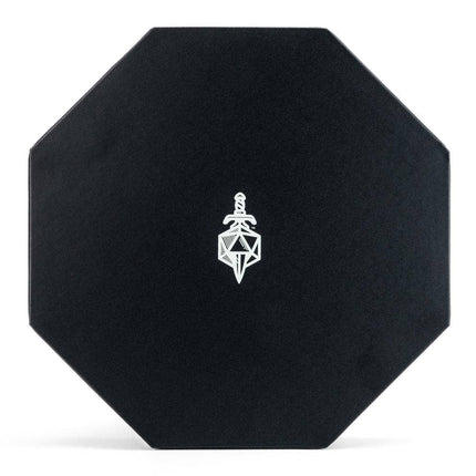 Hexagon Dice Tray with Storage Ring: Black