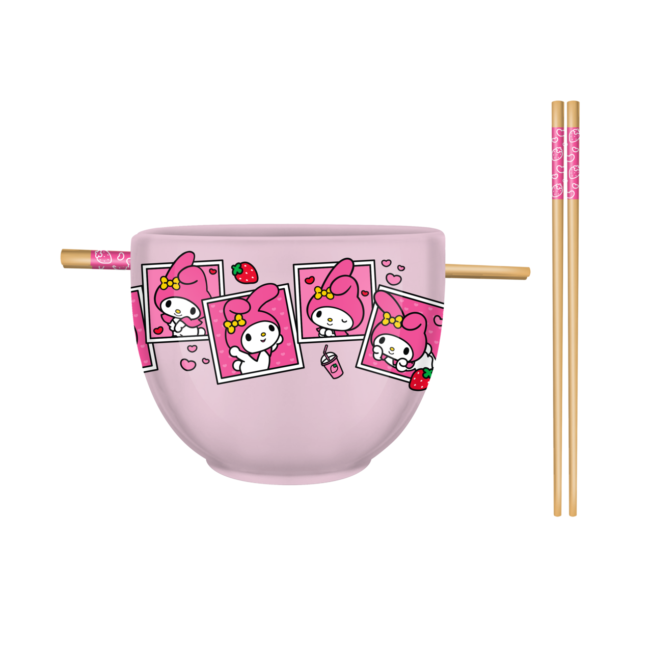 My Melody Snapshot Border 20oz Ceramic Ramen Bowl