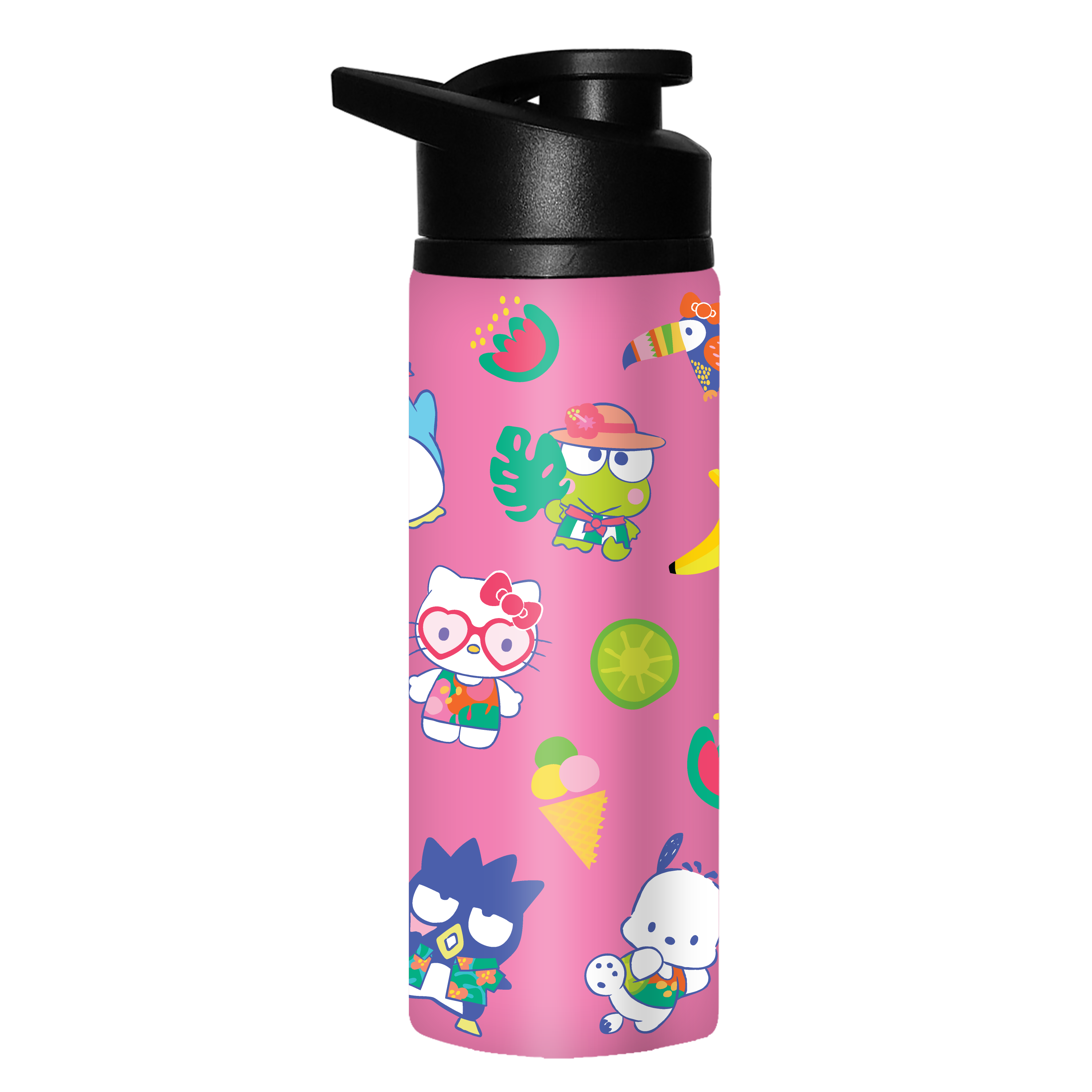 Hello Kitty Tropical Fruits 25oz. Stainless Water Bottle