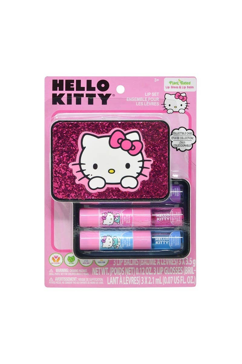 Hello Kitty Lip Balm & Gloss Set with Case -