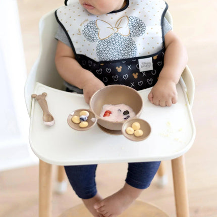 Silicone First Feeding Set: Minnie Mouse Gold
