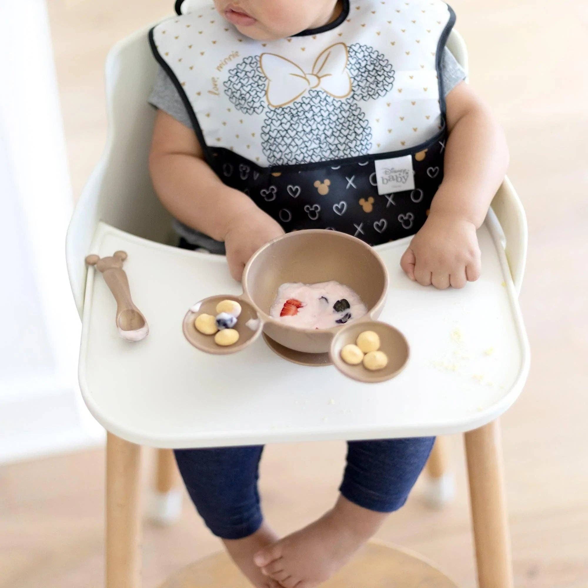 Silicone First Feeding Set: Minnie Mouse Gold 5