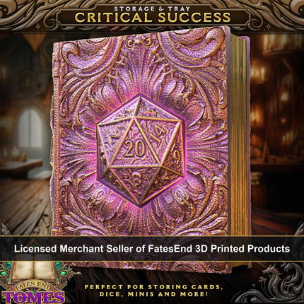 D20 Storage Tome for TTRPG, MTG, Pokemon, D&D Gaming!