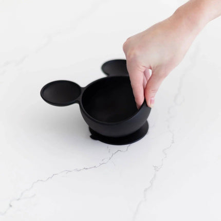 Silicone First Feeding Set: Mickey Mouse Classic Black