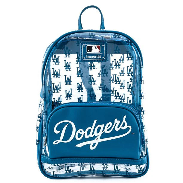 MLB LA Dodgers Clear Allover Print Stadium Backpack