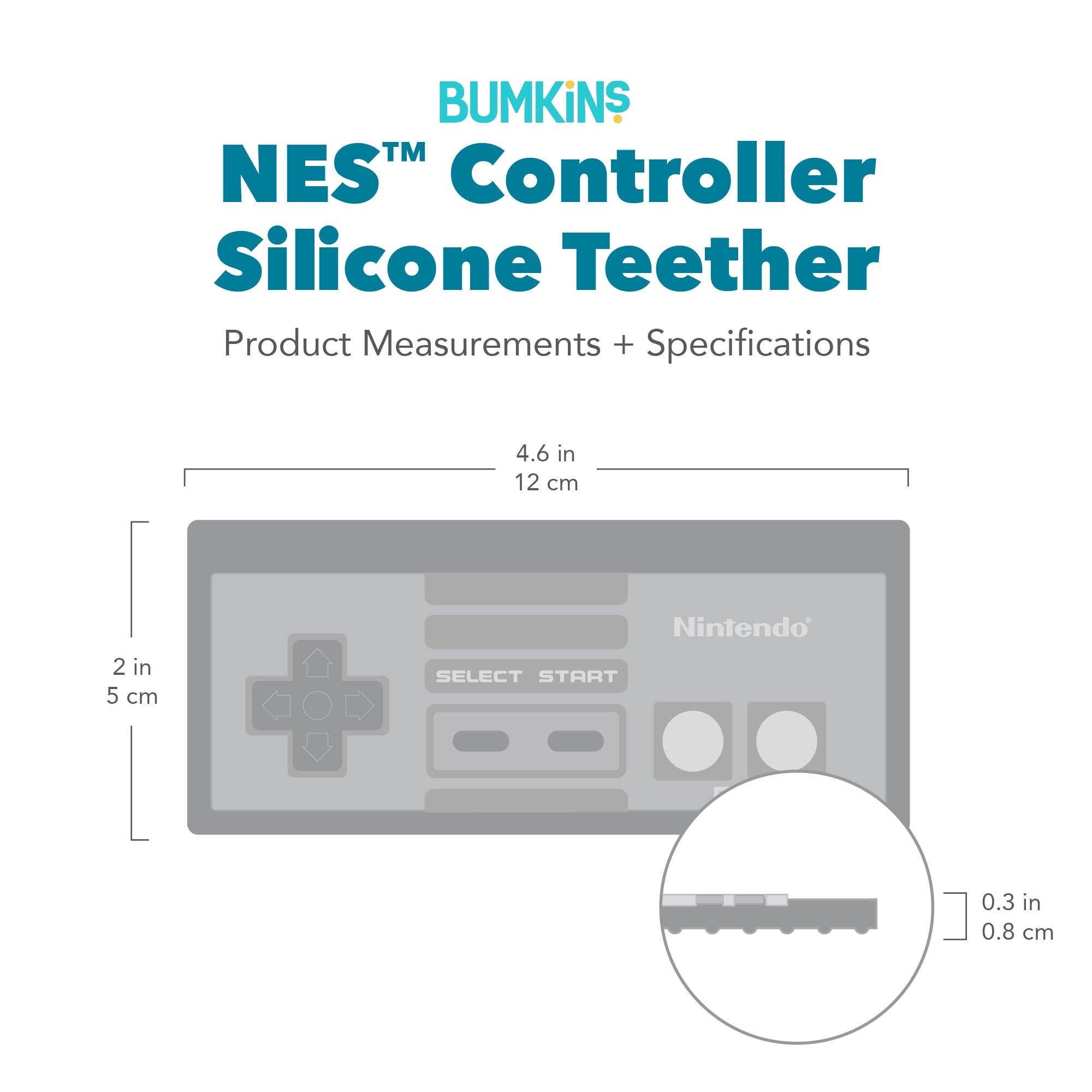 Silicone Teether: NES™ Controller 11
