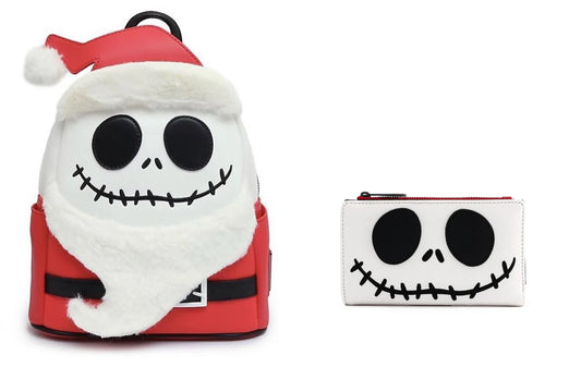 NBC Christmas Jack Cosplay Flap Mini Backpack and Flap Wallet