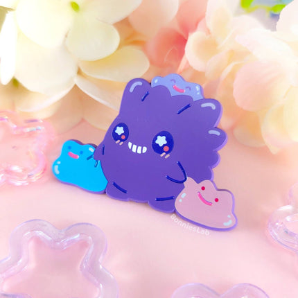 Happy Ghost Family Soft Dyed Enamel Pin