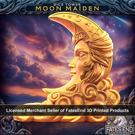 Moon Maiden Dice Tower & Storage | TTRPG, D&D, TCG, CoC