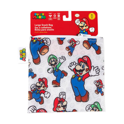 Reusable Snack Bag, Large: Super Mario™ & Luigi