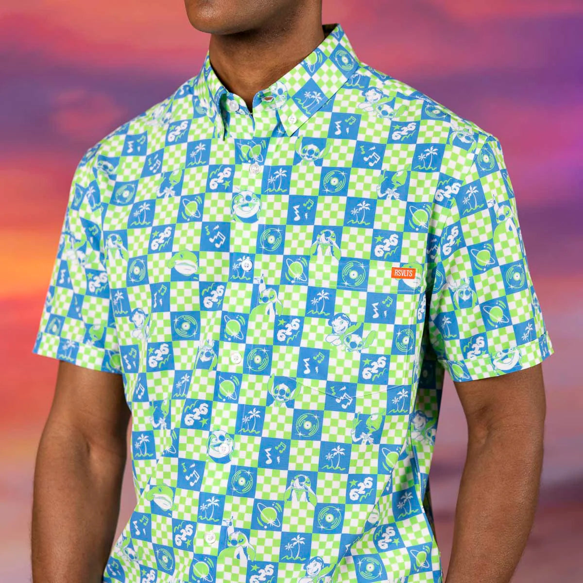 Disney's Lilo & Stitch "Galactic Groovin'" – KUNUFLEX Short Sleeve Shirt
