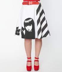 Emily The Strange X Unique Vintage Good Nightmares Swing Wrap Skirt