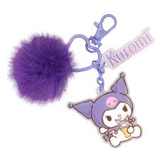 Kuromi Favorite Flavor Double Printed Acrylic Multi Charm With Pom