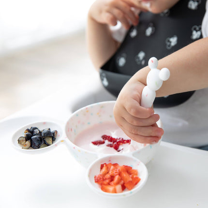 Silicone First Feeding Set: Mickey Mouse Vanilla Sprinkle
