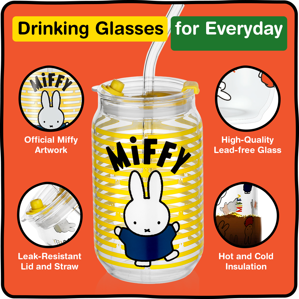 Miffy Iconic Drinking Glasses - 16 oz 5